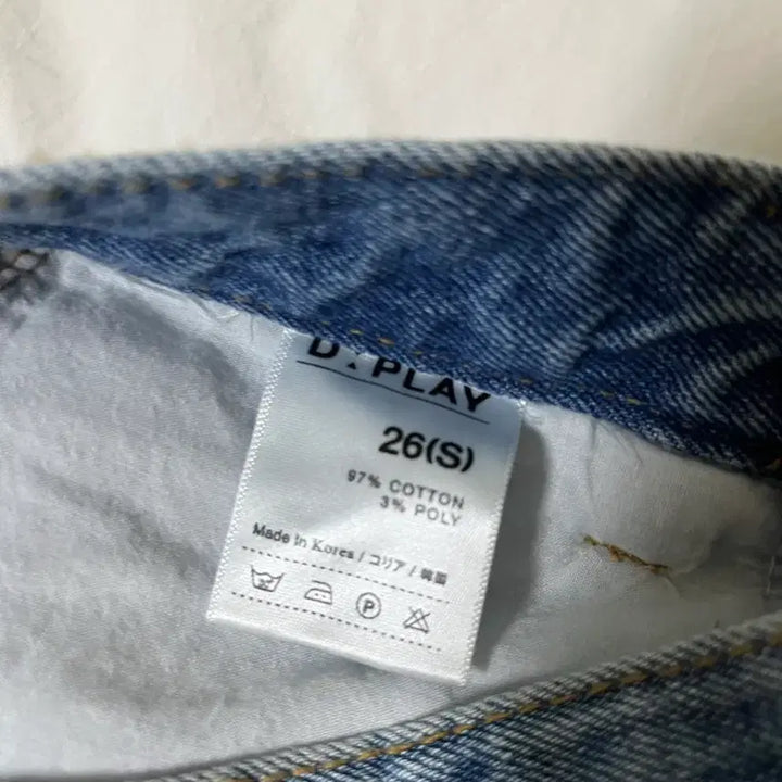 [BUNJANG] Denim Shorts 26(S) / 딸옷정리-연청 / 진청 데님 숏팬츠 26(S)