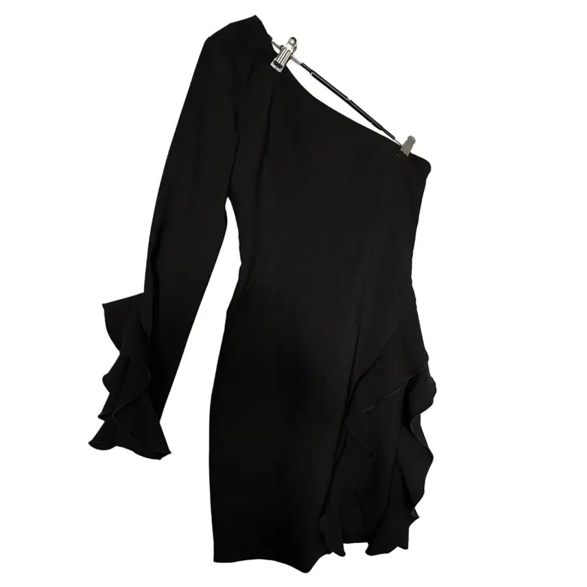 [BUNJANG] French Off Asymmetrical Dress / 프렌치 오프 언발 원피스