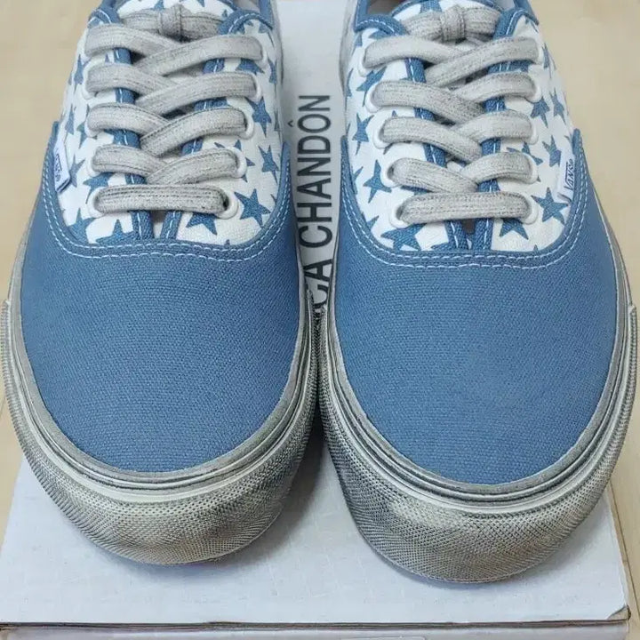 [BUNJANG] Vans Vault x Bianca Chandôn Authentic LX Stressed Navy Sneakers / 반스 볼트 x 비앙카 샹동 어센틱 LX 스트레스드 네이비 265