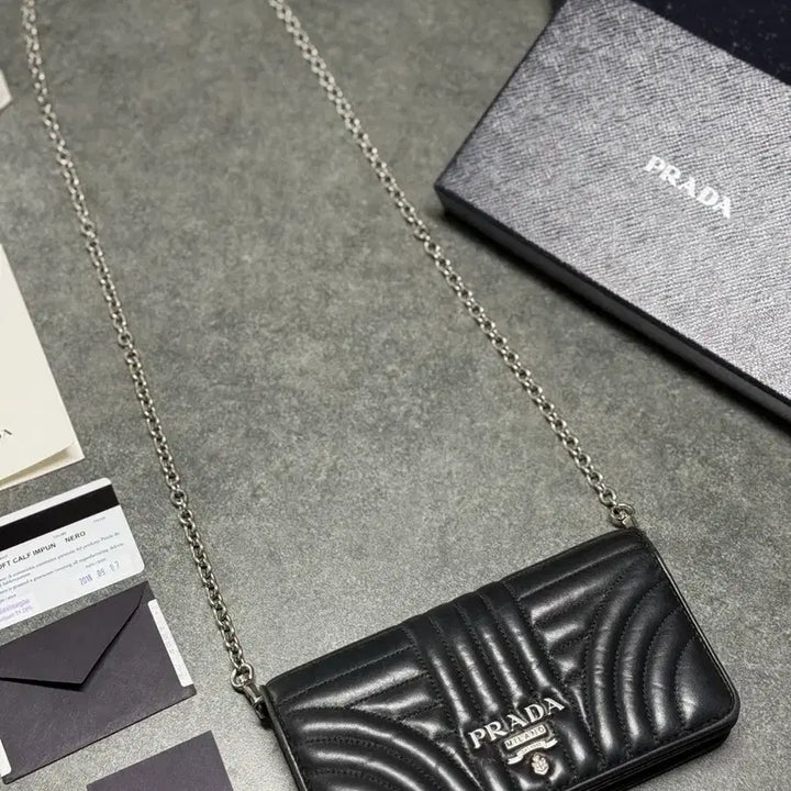[BUNJANG] Prada Dot Shoulder Bag Black Chain / (100%정품) 프라다 도트 숄더백 블랙 체인