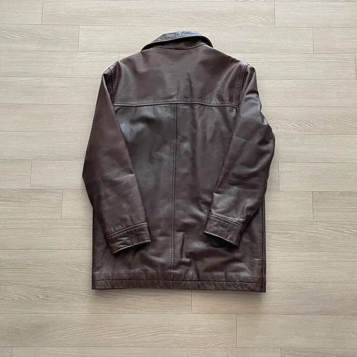 [BUNJANG] Gap 90s Leather Carcoat Brown Jacket / [XS] 90s 올드갭 레더 카코트 브라운 gap carcoat