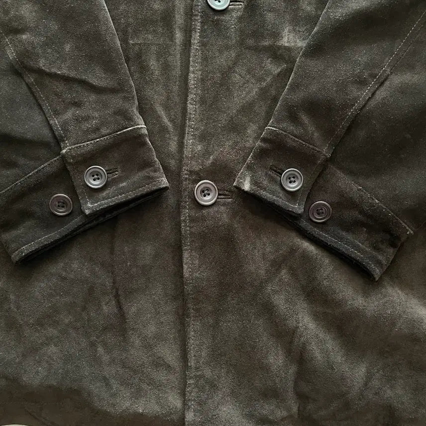 [BUNJANG] Gap 90s Leather Suede Carcoat / 90s 올드갭 레더 스웨이드 카코트 다크 브라운 gap carcoat