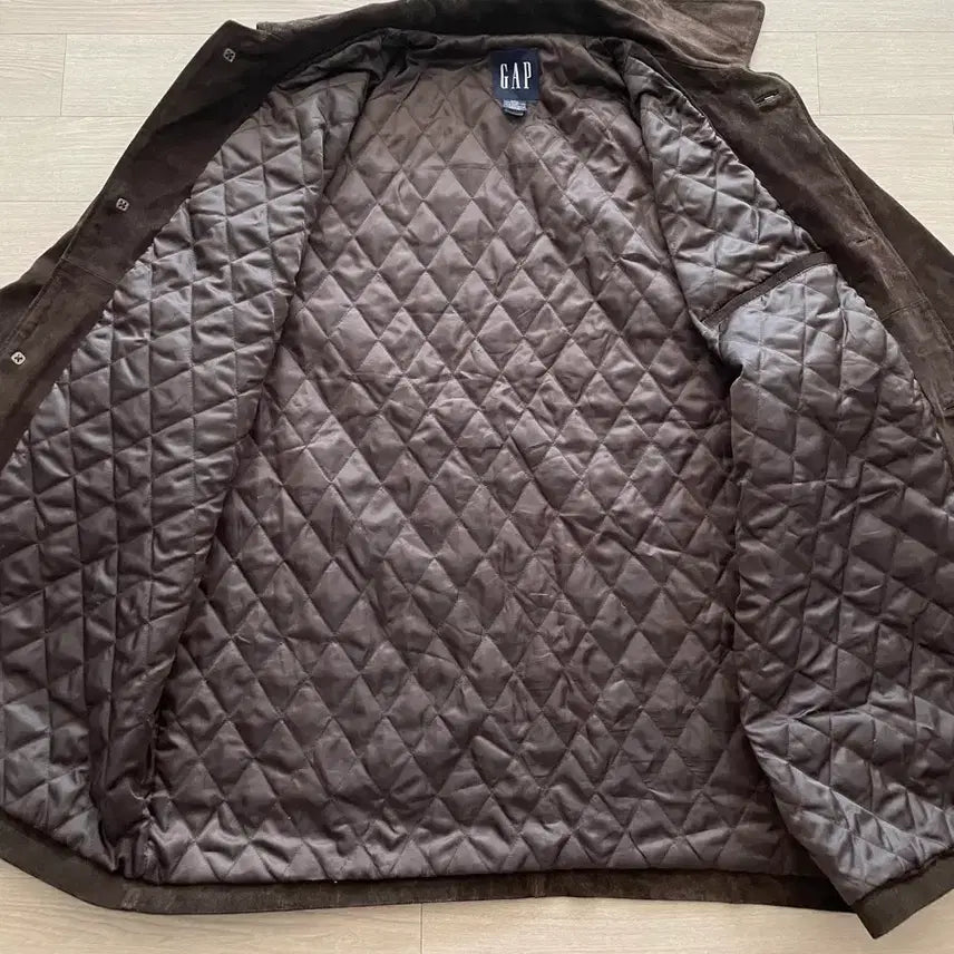 [BUNJANG] Gap 90s Leather Suede Carcoat / 90s 올드갭 레더 스웨이드 카코트 다크 브라운 gap carcoat