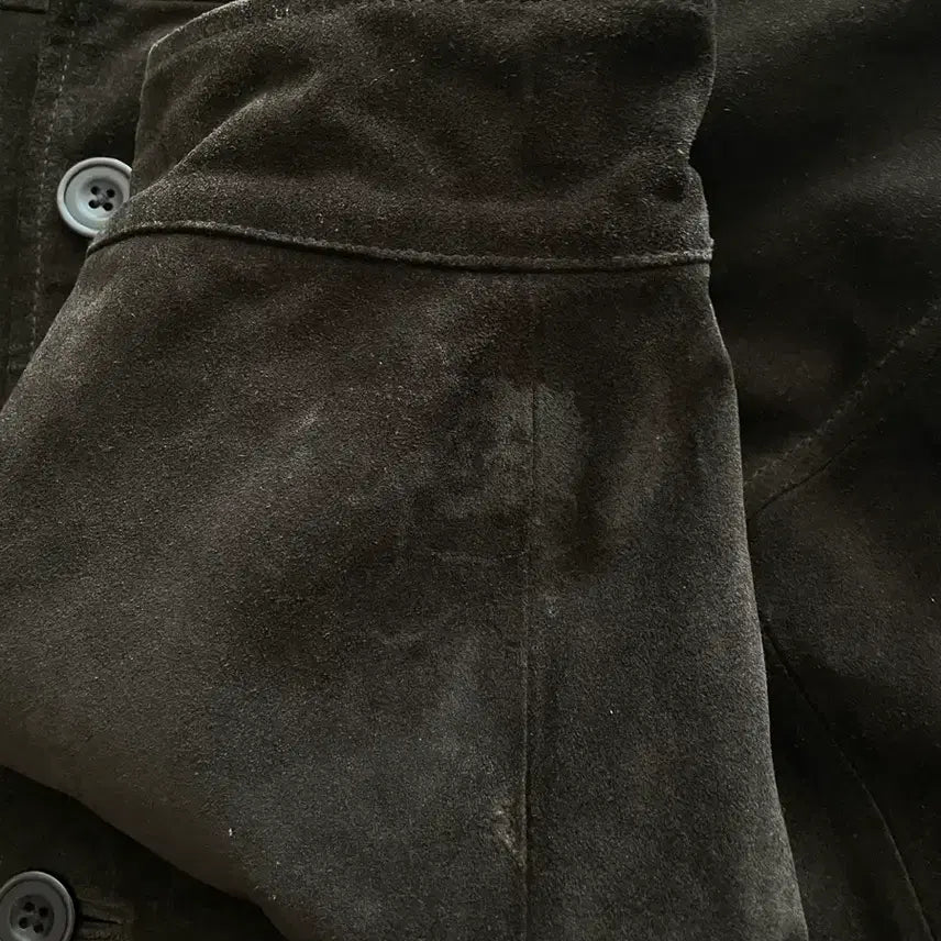 [BUNJANG] Gap 90s Leather Suede Carcoat / 90s 올드갭 레더 스웨이드 카코트 다크 브라운 gap carcoat