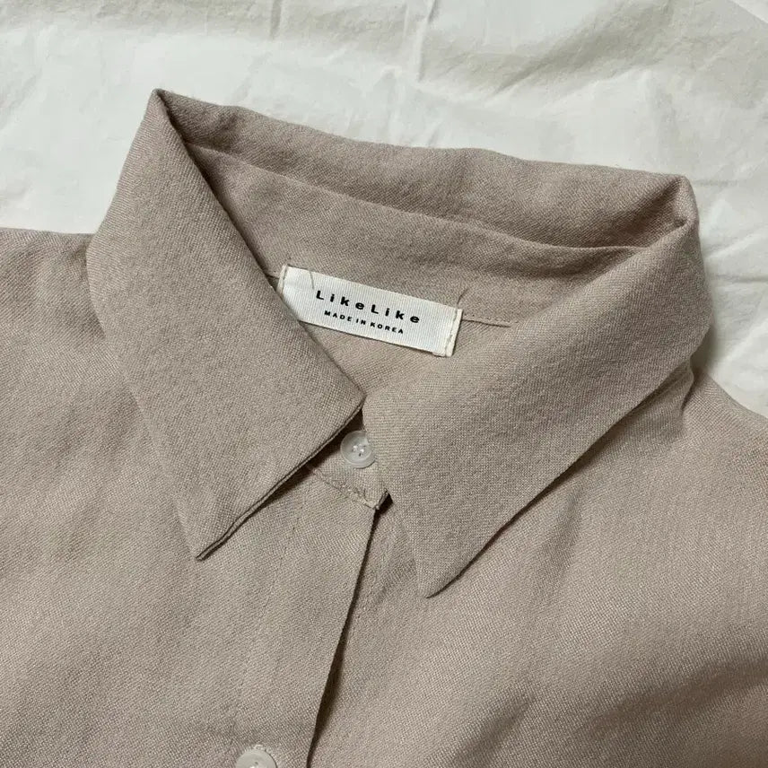 [BUNJANG] Wrinkle-Free Oversized Beige Shirt / (새제품) 링클프리 오버핏 셔츠