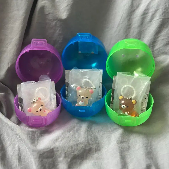 [BUNJANG] Rilakkuma Korilakkuma Capsule Toys 3 Types (Sealed) / (미개봉) 리락쿠마 코리락쿠마 메지루시