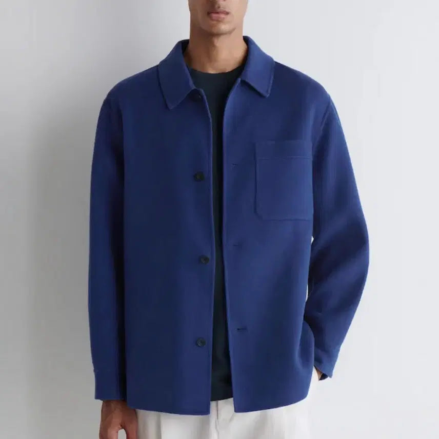 [BUNJANG] COS Wool Overshirt Cobalt Blue (XL) / (택,신품급)COS 울 오버셔츠 코발트 블루(xl,105-110