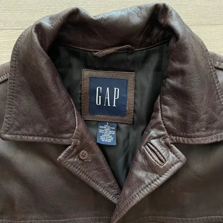 [BUNJANG] Gap 90s Leather Carcoat Brown / [S] 90s 올드갭 레더 카코트 브라운 gap carcoat