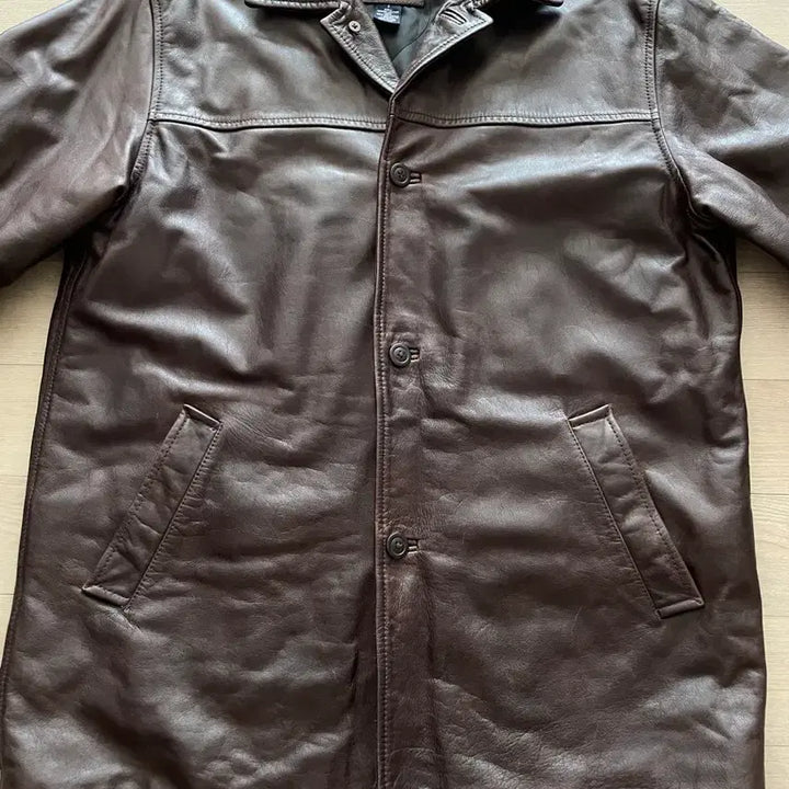 [BUNJANG] Gap 90s Leather Carcoat Brown / [S] 90s 올드갭 레더 카코트 브라운 gap carcoat