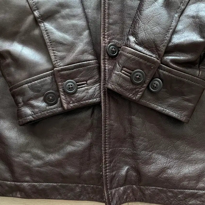 [BUNJANG] Gap 90s Leather Carcoat Brown / [S] 90s 올드갭 레더 카코트 브라운 gap carcoat