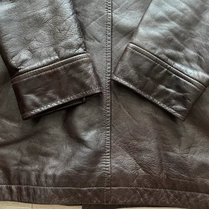 [BUNJANG] Gap 90s Leather Carcoat Brown / [S] 90s 올드갭 레더 카코트 브라운 gap carcoat