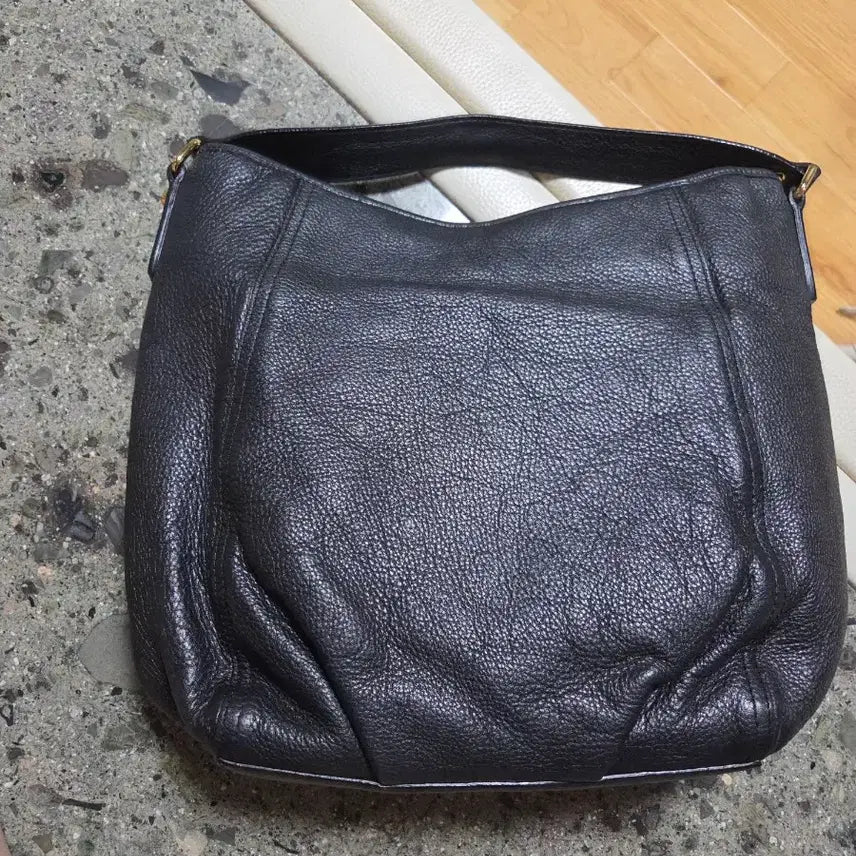 [BUNJANG] Daks Black Leather Shoulder Bag / 닥스가죽숄더백
