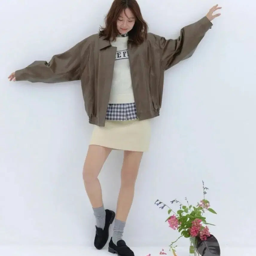 [BUNJANG] depound Leather Jacket Brown / depound 드파운드 레더 자켓 브라운