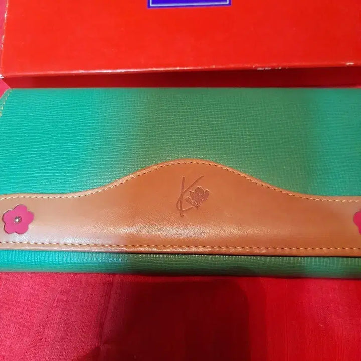 [BUNJANG] KENZO Green Flower Long Wallet / KENZO 겐조 그린 플라워 장지갑