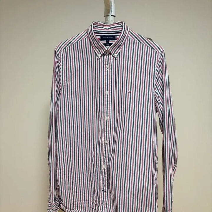 [BUNJANG] Tommy Hilfiger Striped Oxford Shirt / 타미힐피거 스트라이프 옥스포드 셔츠