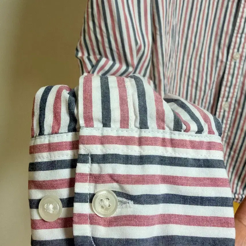 [BUNJANG] Tommy Hilfiger Striped Oxford Shirt / 타미힐피거 스트라이프 옥스포드 셔츠