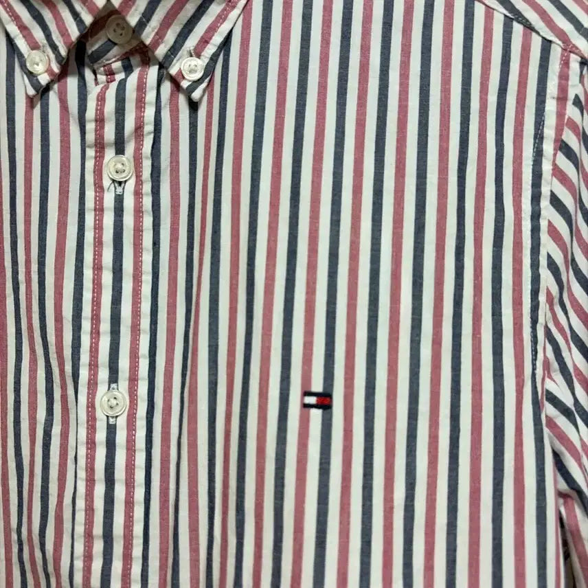 [BUNJANG] Tommy Hilfiger Striped Oxford Shirt / 타미힐피거 스트라이프 옥스포드 셔츠