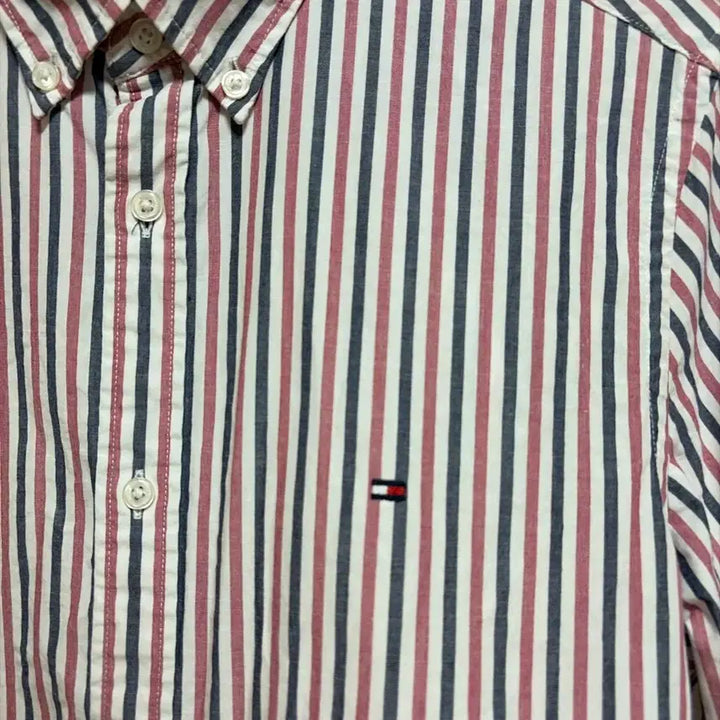 [BUNJANG] Tommy Hilfiger Striped Oxford Shirt / 타미힐피거 스트라이프 옥스포드 셔츠
