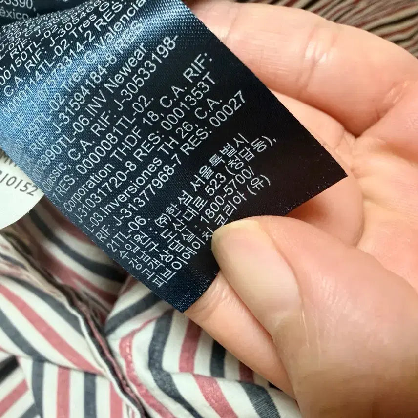 [BUNJANG] Tommy Hilfiger Striped Oxford Shirt / 타미힐피거 스트라이프 옥스포드 셔츠