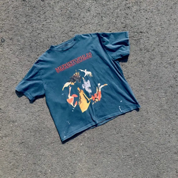 [BUNJANG] Fingerpress LD Printing T-shirt / 핑거프레스 LD LD 프린팅 반팔 티셔츠