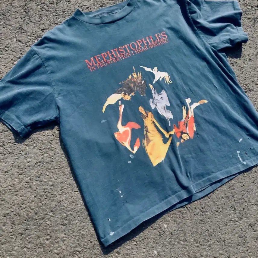 [BUNJANG] Fingerpress LD Printing T-shirt / 핑거프레스 LD LD 프린팅 반팔 티셔츠