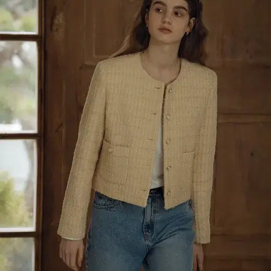 [BUNJANG] Tilly Die Tweed Jacket / 틸아이다이 트위드