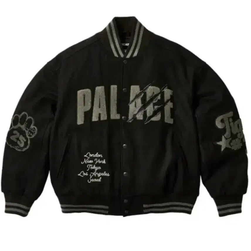 [BUNJANG] Palace Toratora Varsity Jacket Black / [L]팔라스 토라토라 바시티 자켓 블랙
