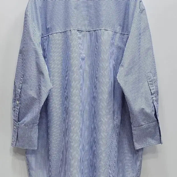 [BUNJANG] ZARA Striped Oversized Long Shirt / 자라 스트라이프 오버핏 롱 셔츠