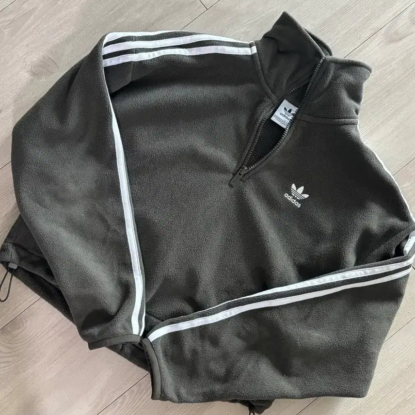 [BUNJANG] Adidas Fleece Half-Zip Jersey S / 아디다스 플리스 하프집업 져지 S