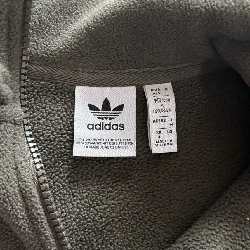 [BUNJANG] Adidas Fleece Half-Zip Jersey S / 아디다스 플리스 하프집업 져지 S