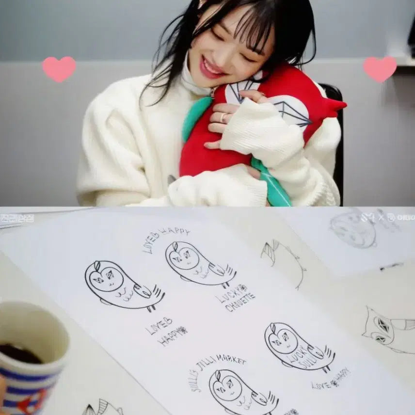 [SOLD OUT] 진리상점 x 럭키슈에뜨 콜라보 에프엑스 설리 아이보리 맨투맨 희귀 굿즈