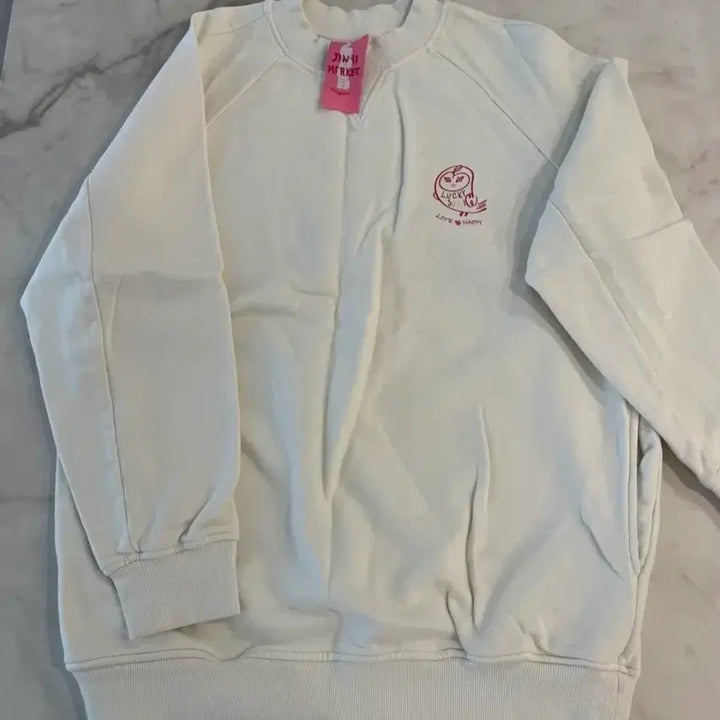 [SOLD OUT] 진리상점 x 럭키슈에뜨 콜라보 에프엑스 설리 아이보리 맨투맨 희귀 굿즈