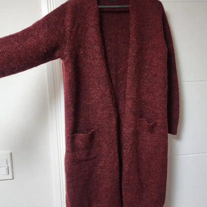 [BUNJANG] Benetton Knit Long Cardigan / 베네통 니트 긴외투