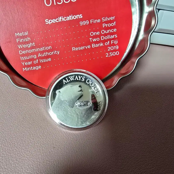 [BUNJANG] Coca-Cola Polar Bear 1oz Silver Coin / 2019 피지 코카콜라 폴라베어 1oz 은화 (Ultra High Rel