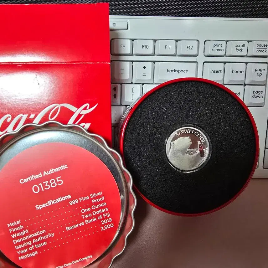 [BUNJANG] Coca-Cola Polar Bear 1oz Silver Coin / 2019 피지 코카콜라 폴라베어 1oz 은화 (Ultra High Rel