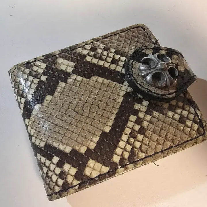 [BUNJANG] WINS HOUSE Snake Skin Leather Wallet / 일본 WINS HOUSE 뱀피가죽 반지갑(*중고) 판매합니다.