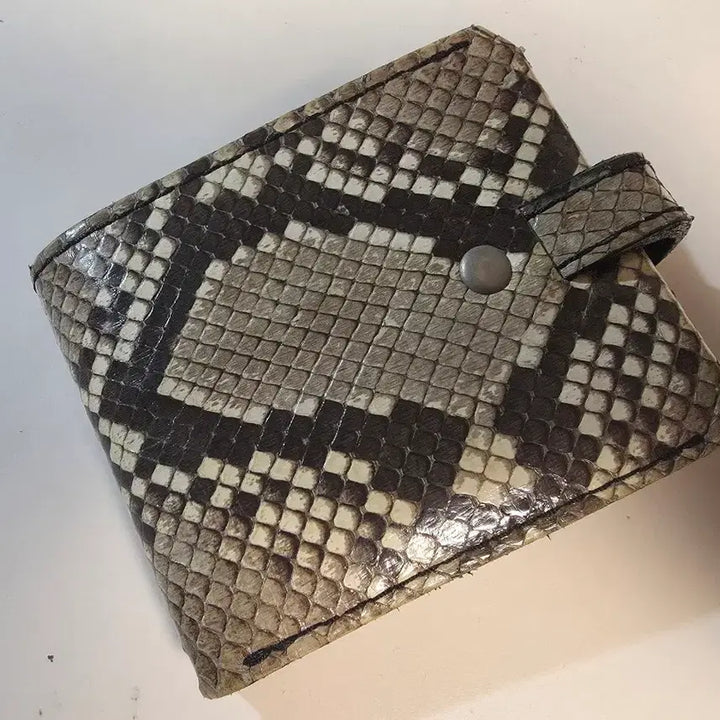 [BUNJANG] WINS HOUSE Snake Skin Leather Wallet / 일본 WINS HOUSE 뱀피가죽 반지갑(*중고) 판매합니다.