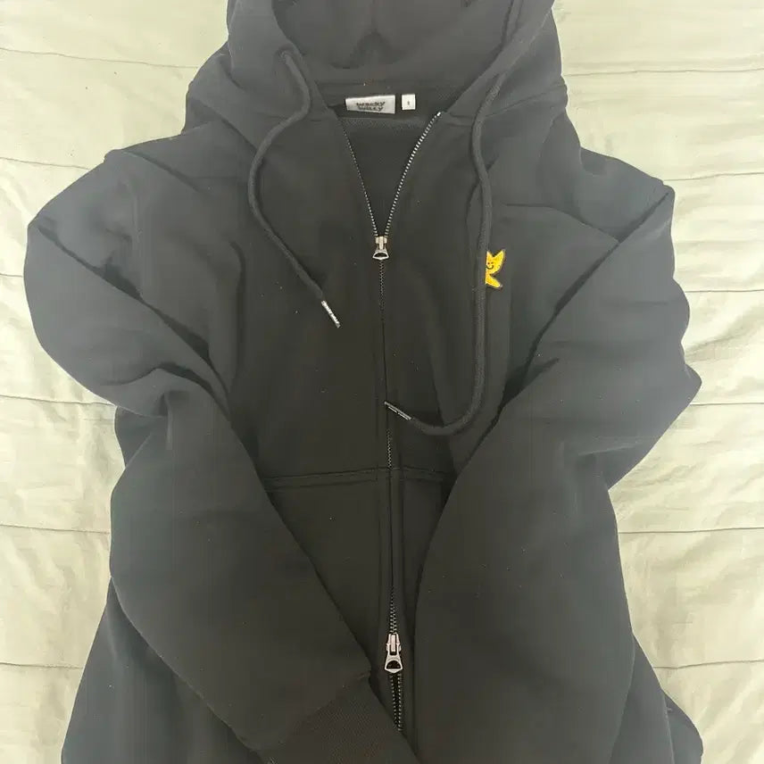 [BUNJANG] Wacky Willy Logo Embroidered Hoodie - Black (Size S) / Wacky Willy 후드직업s (급처!!)