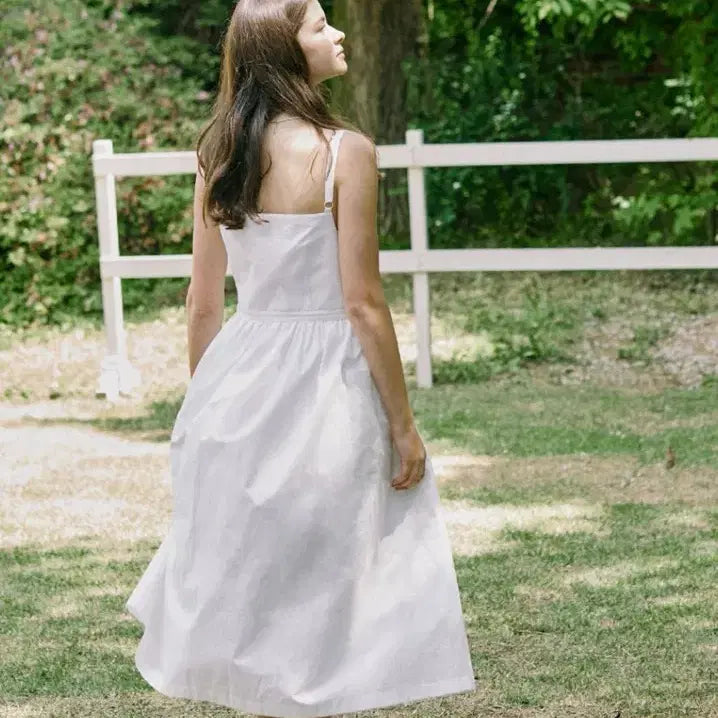 [BUNJANG] NONLOCAL Cotton Wrap Dress / [새상품] 논로컬 NONLOCAL 화이트 코튼 랩 원피스