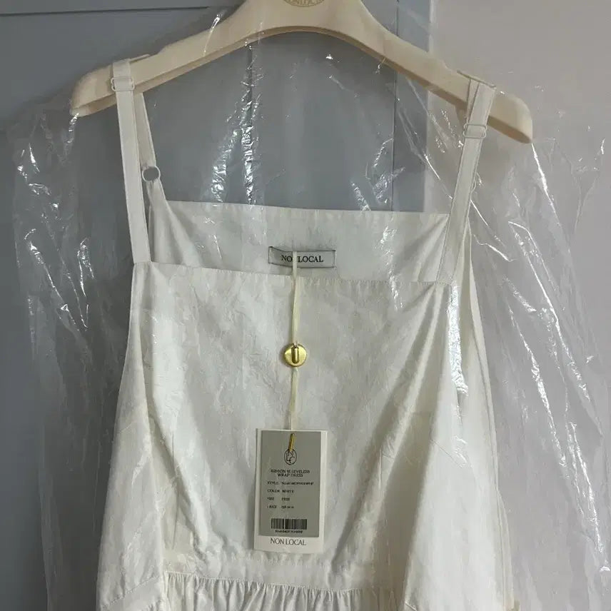 [BUNJANG] NONLOCAL Cotton Wrap Dress / [새상품] 논로컬 NONLOCAL 화이트 코튼 랩 원피스