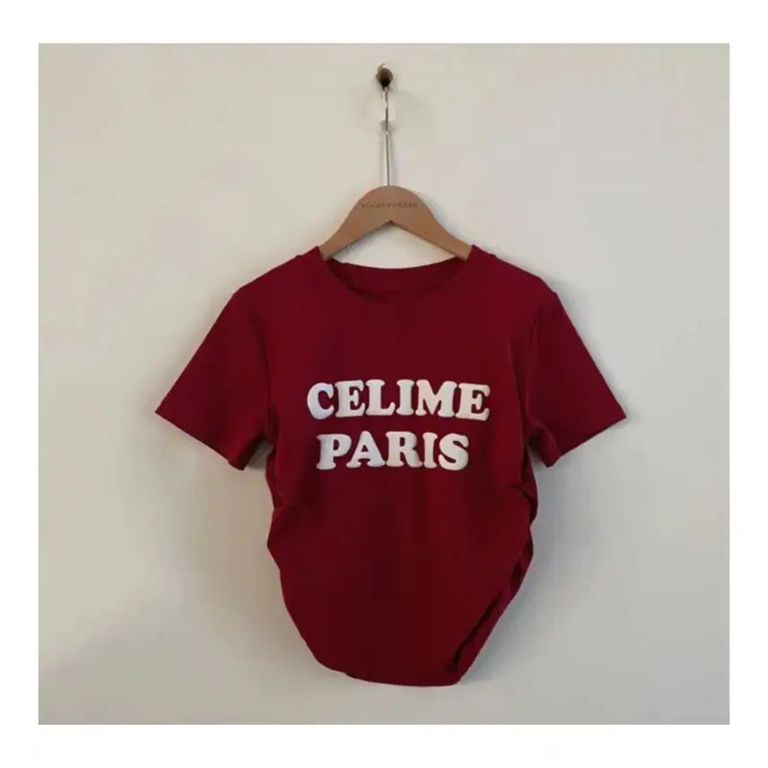 [BUNJANG] Wine Red Shirring Crop Top / 와인색 셔링 크롭티(프리사이즈)
