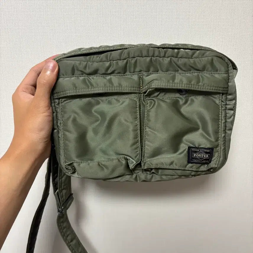 [BUNJANG] Porter Tanker Small Sage Green Bag / 포터 탱커 스몰 세이지 그린