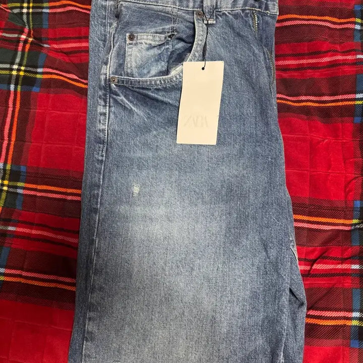 [BUNJANG] ZARA Loose Fit Medium Blue Jeans / 자라 루즈핏 미디엄블루