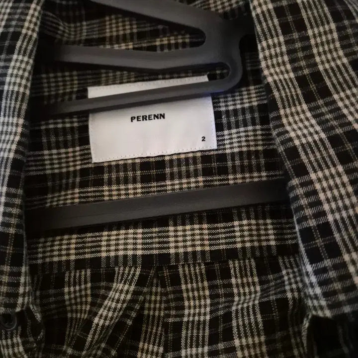 [BUNJANG] Perenne Check Long Sleeve Shirt (Size 2) / 퍼렌 체크 긴팔 셔츠(2사이즈)