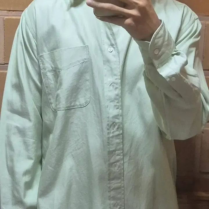 [BUNJANG] Captain Sunshine Mint Shirt Size 1 / 캡틴션샤인 민트색 셔츠 (1사이즈)