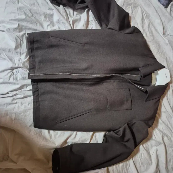 [BUNJANG] Pottery Wool Blouson Jacket Dark Brown (Size 1) / 포터리 울 블루종 다크 브라운(1사이즈)