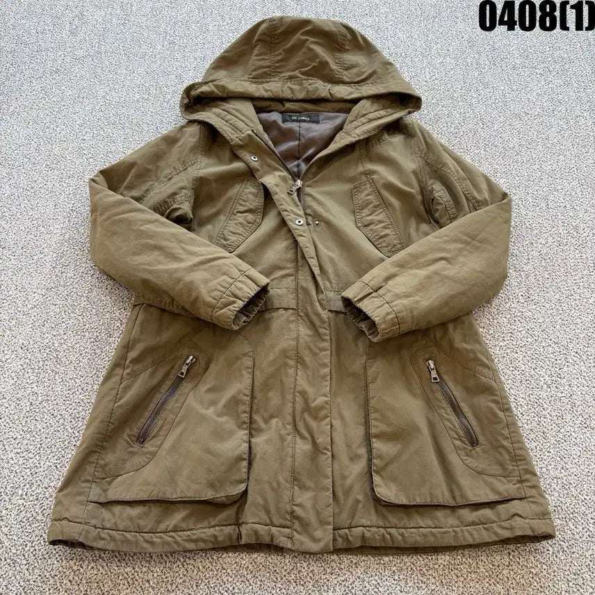 [BUNJANG] CC Collect Khaki Hooded Field Jacket S / CC collect 카키색 후드 야상 점퍼 S