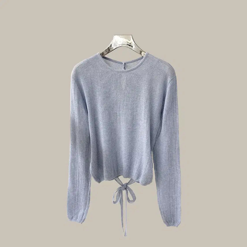 [BUNJANG] Round Layered Strap Knit T5031 / 라운드 레이어드 스트랩 니트 (T5031)
