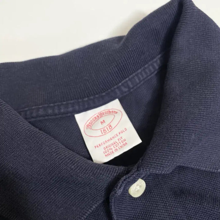 [BUNJANG] Brooks Brothers Navy Pique Short Sleeve Polo Shirt / 브룩스 브라더스 네이비 피케 반팔 폴로티 M