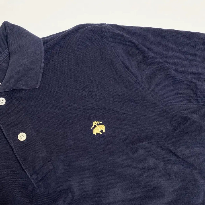 [BUNJANG] Brooks Brothers Navy Pique Short Sleeve Polo Shirt / 브룩스 브라더스 네이비 피케 반팔 폴로티 M